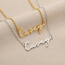 Casey Name Necklace | 18ct Gold, Silver & Vermeil | Ready to Ship