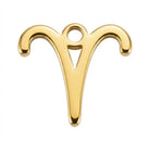 Charm Gold Aries Zodiac Charm HBD