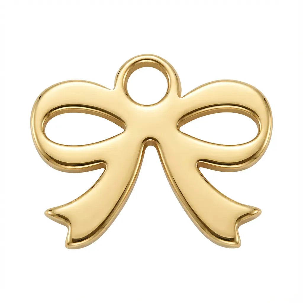 Charm Gold Bow Symbol Charm HBD