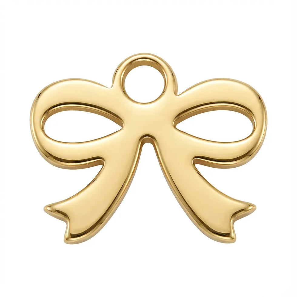 Bow | Gold or Silver Add-On Charm - HBD