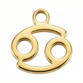 Cancer Zodiac | Gold or Silver Add-On Charm - HBD