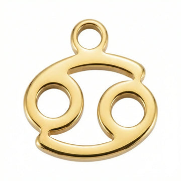 Cancer Zodiac Charm - gold