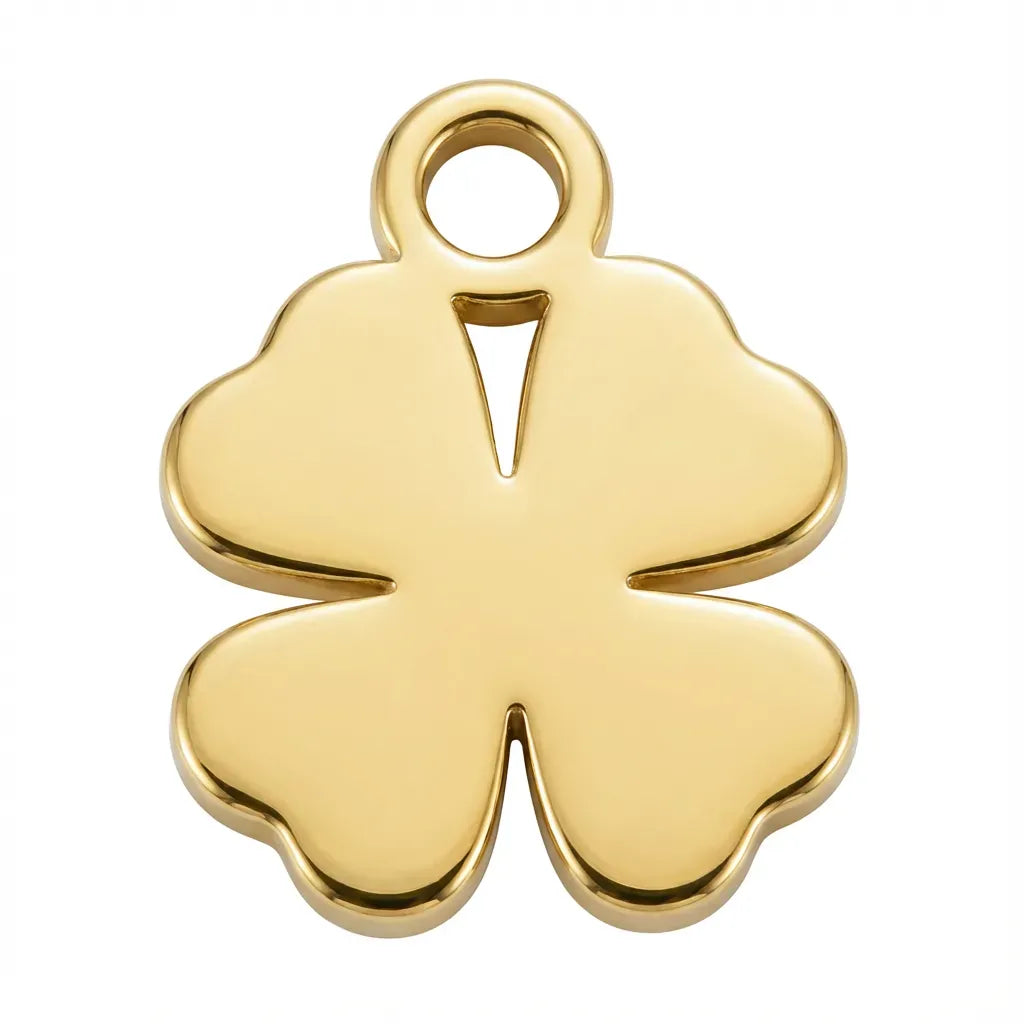 Charm Gold Clover Symbol Charm HBD