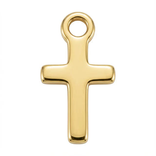 Gold Cross Symbol Charm