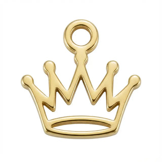Gold Crown Symbol Charm