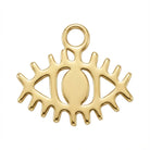 Charm Gold Evil Eye Symbol Charm HBD