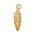 Charm Gold Feather Symbol Charm HBD