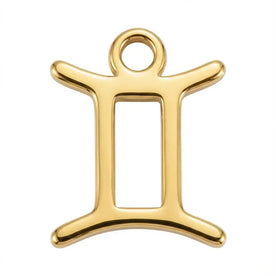 Gemini Zodiac | Gold or Silver Add-On Charm - HBD