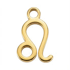 Charm Gold Leo Zodiac Charm HBD