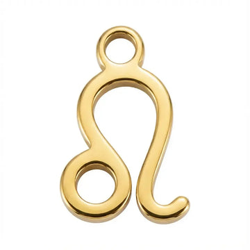 Leo Zodiac Charm - gold
