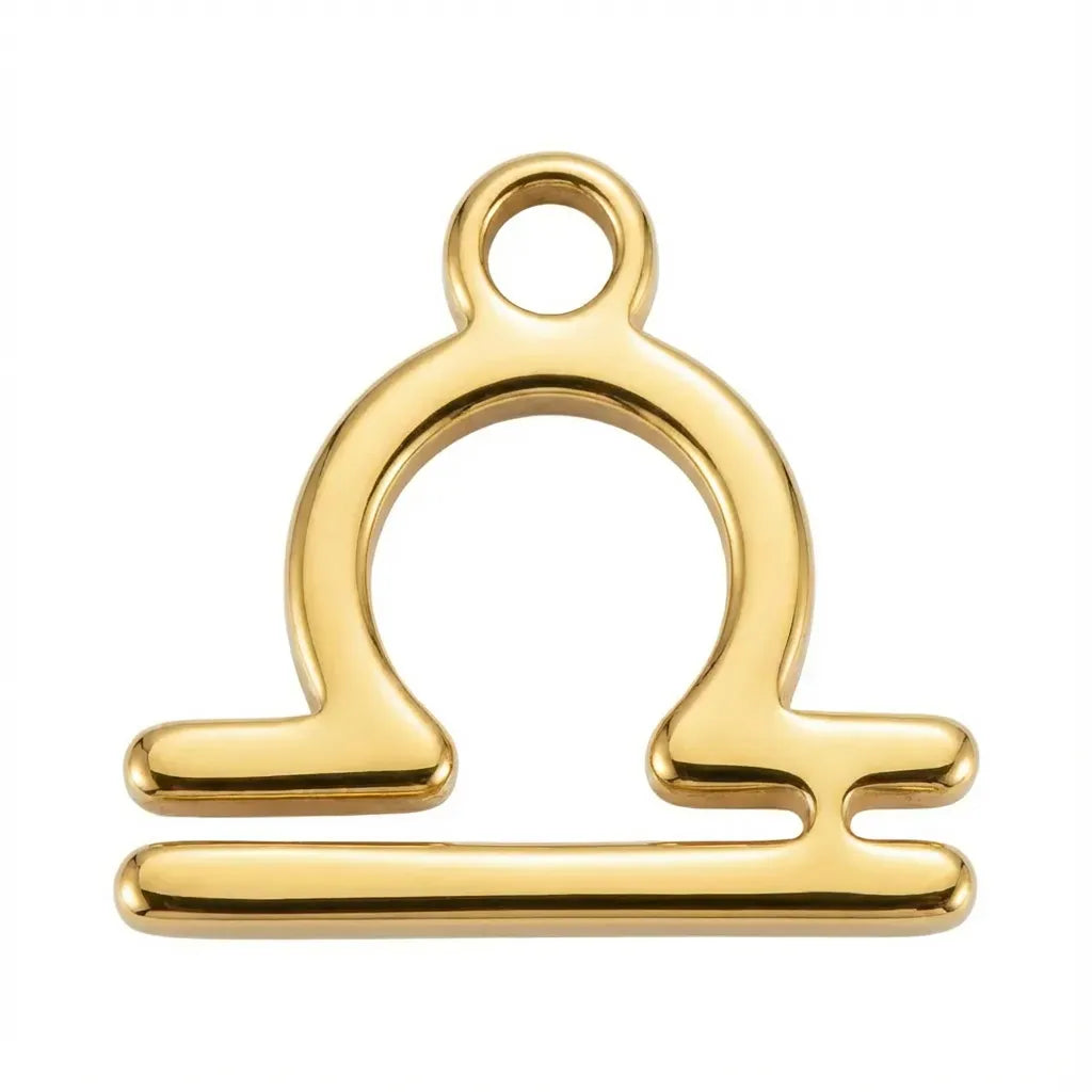 Charm Gold Libra Zodiac Charm HBD