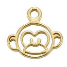 Charm Gold Monkey Animal Kids Charm HBD