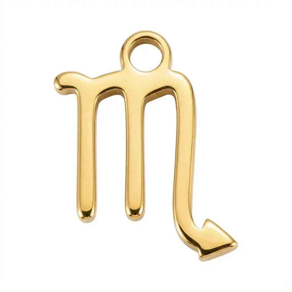 Charm Gold Scorpio Zodiac Charm HBD Gold Scorpio Zodiac Charm