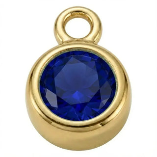 Sapphire Birthstone Charm