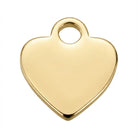 Charm Gold Solid Heart Symbol Charm HBD