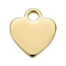 Plain Heart Charm Necklace & Bracelet