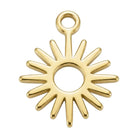 Charm Gold Sun Symbol Charm HBD