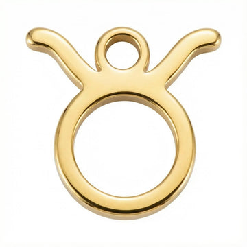 Taurus Zodiac Charm - gold