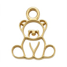 Charm Gold Teddy Bear Kids Symbol Charm HBD