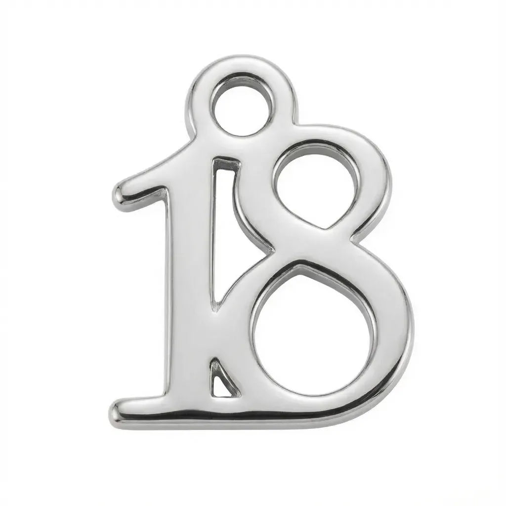 Charm Silver Age Number Symbol Charm HBD