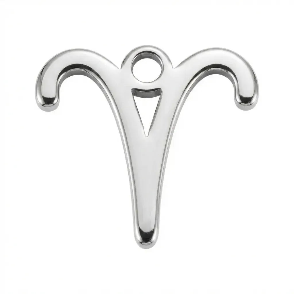Charm Silver Aries Zodiac Charm HBD