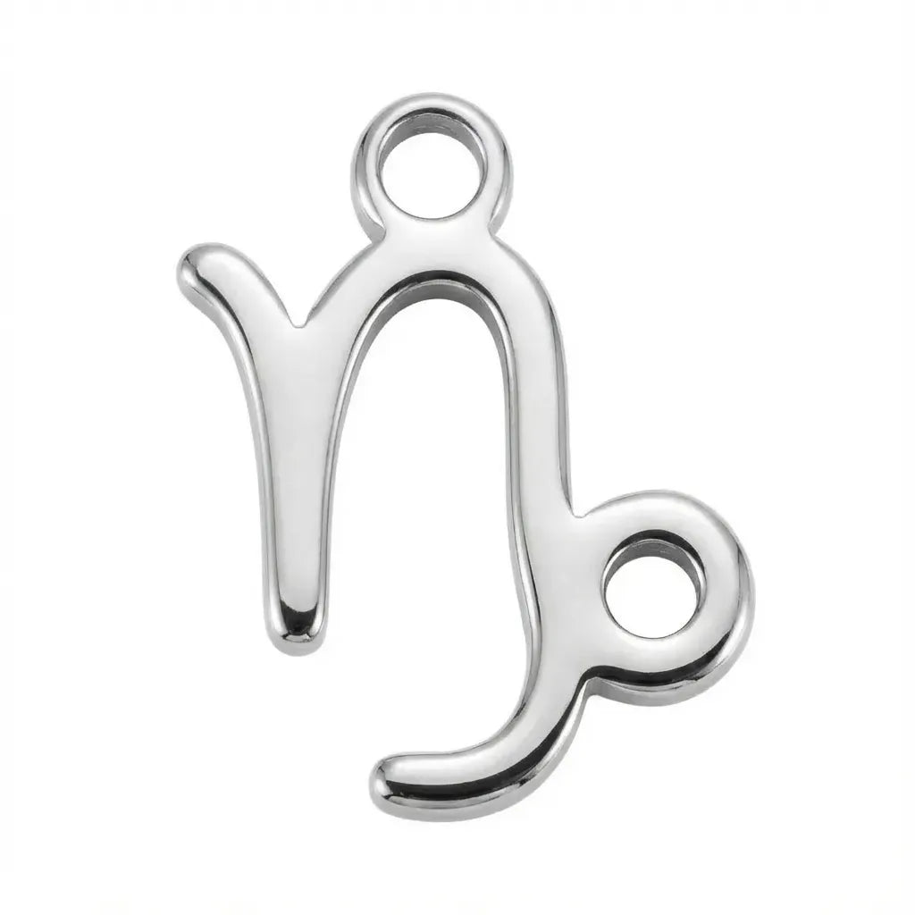Charm Silver Capricorn Zodiac Charm HBD Silver Capricorn Zodiac Charm