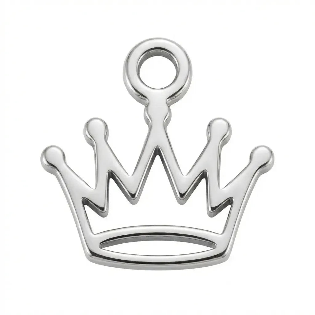 Crown Charm Necklace & Bracelet