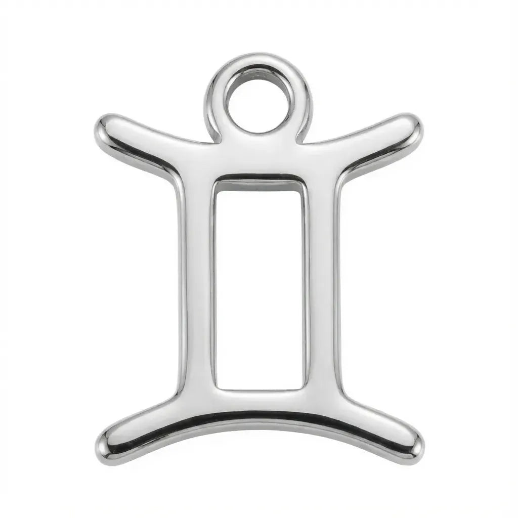 Charm Silver Gemini Zodiac Charm HBD