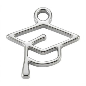 Graduation Cap | Gold or Silver Add-On Charm - HBD