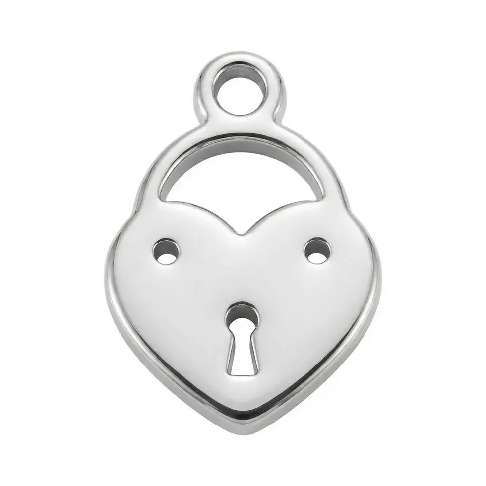 Heart Love Lock | Gold or Silver Add-On Charm - HBD