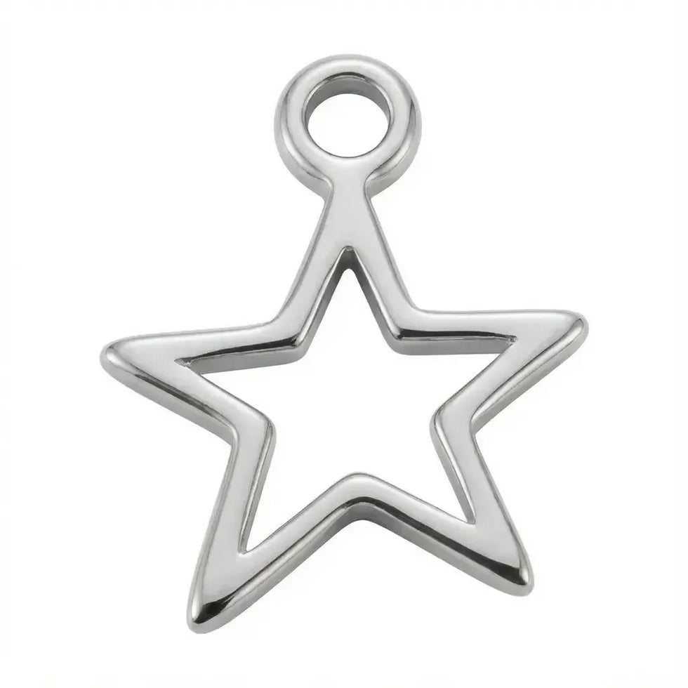 Hollow Star | Gold or Silver Add-On Charm - HBD