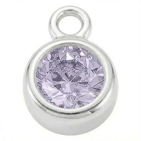 June Light Amethyst | Gold or Silver Add-On Charm - HBD