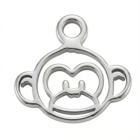 Monkey | Gold or Silver Add-On Charm - HBD