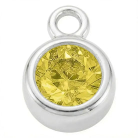 November Topaz | Gold or Silver Add-On Charm - HBD