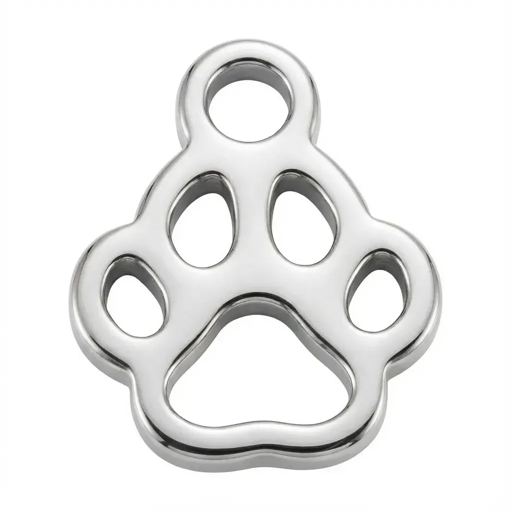 Charm Silver Paw Symbol Charm HBD
