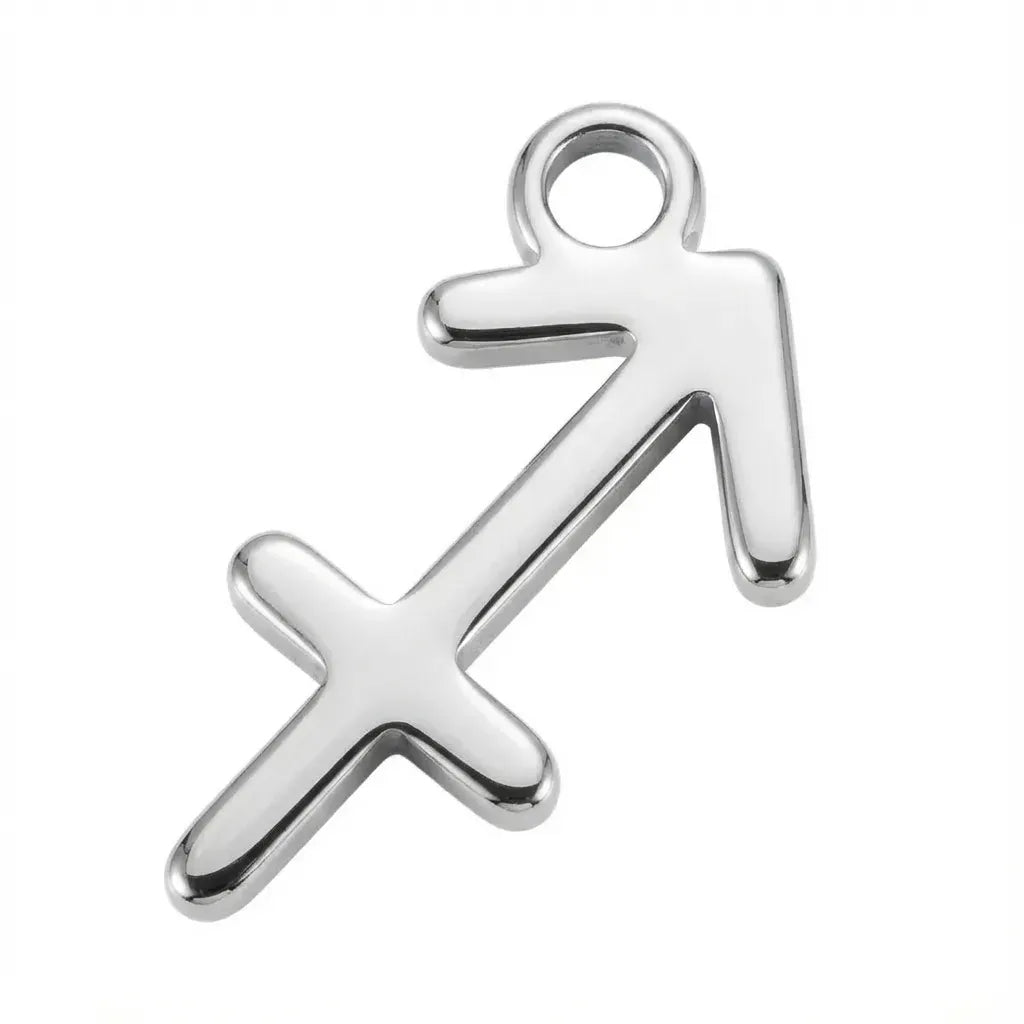 Charm Silver Sagittarius Zodiac Charm HBD