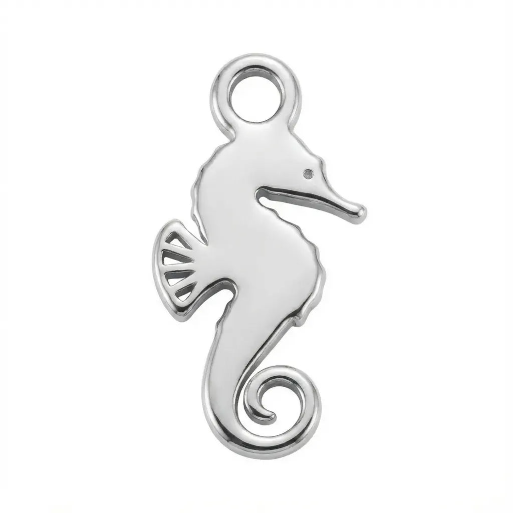 Charm Silver Seahorse Animal Kids Charm HBD