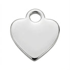 Charm Silver Solid Heart Symbol Charm HBD