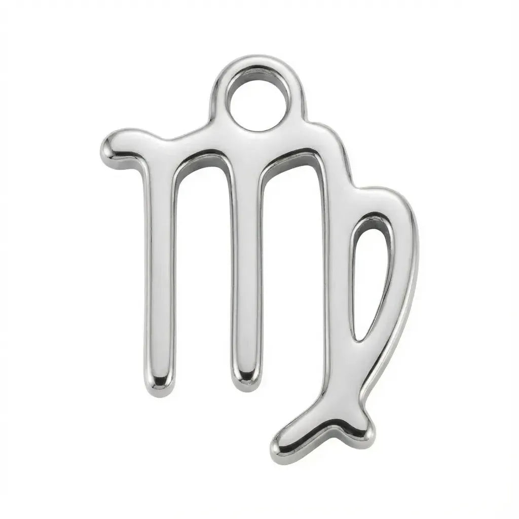 Charm Silver Virgo Zodiac Charm HBD Silver Virgo Zodiac Charm