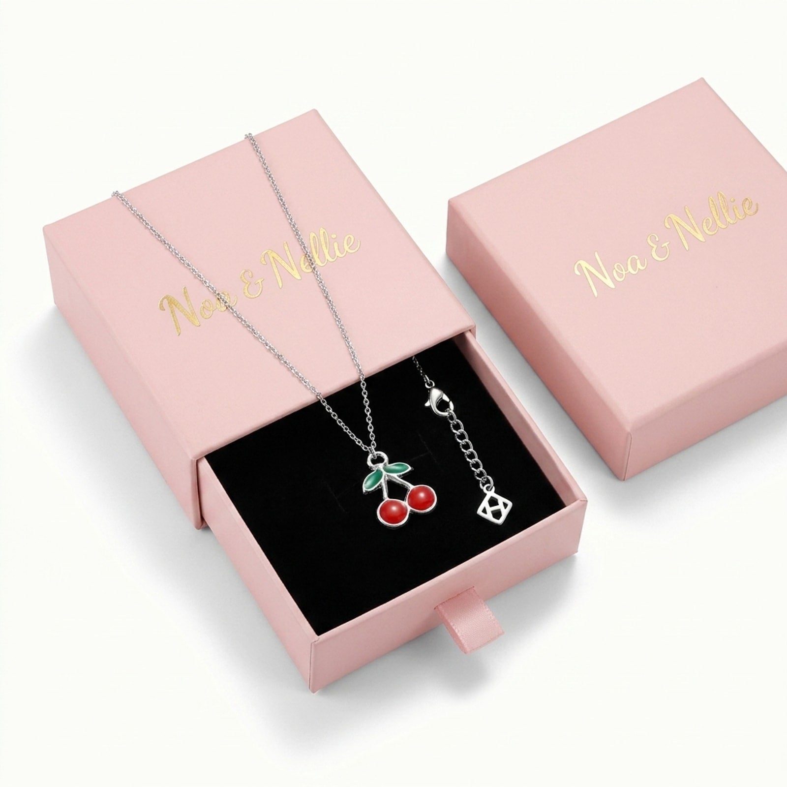 Cherry Charm Necklace & Bracelet