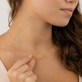 Chloe Name Necklace | 18ct Gold, Silver & Vermeil | Ready to Ship