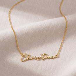 Christine Name Necklace | 18ct Gold, Silver & Vermeil | Ready to Ship
