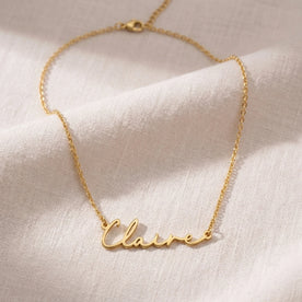 Claire Name Necklace | 18ct Gold, Silver & Vermeil | Ready to Ship