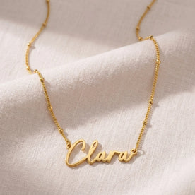 Clara Name Necklace | 18ct Gold, Silver & Vermeil | Ready to Ship