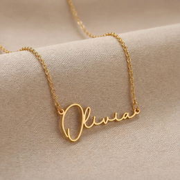Personalised Kids Name Necklace | Gold or Silver | HBD