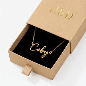 Coby Name Necklace | 18ct Gold, Silver & Vermeil | Ready to Ship