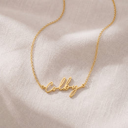 Colby Name Necklace | 18ct Gold, Silver & Vermeil | Ready to Ship
