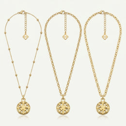 Compass Charm Necklace & Bracelet
