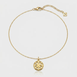Compass Charm Necklace & Bracelet
