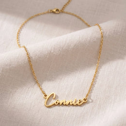 Connie Name Necklace | 18ct Gold, Silver & Vermeil | Ready to Ship